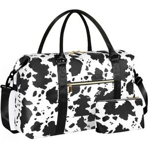 Vankor Large Duffle Bag Cow Print